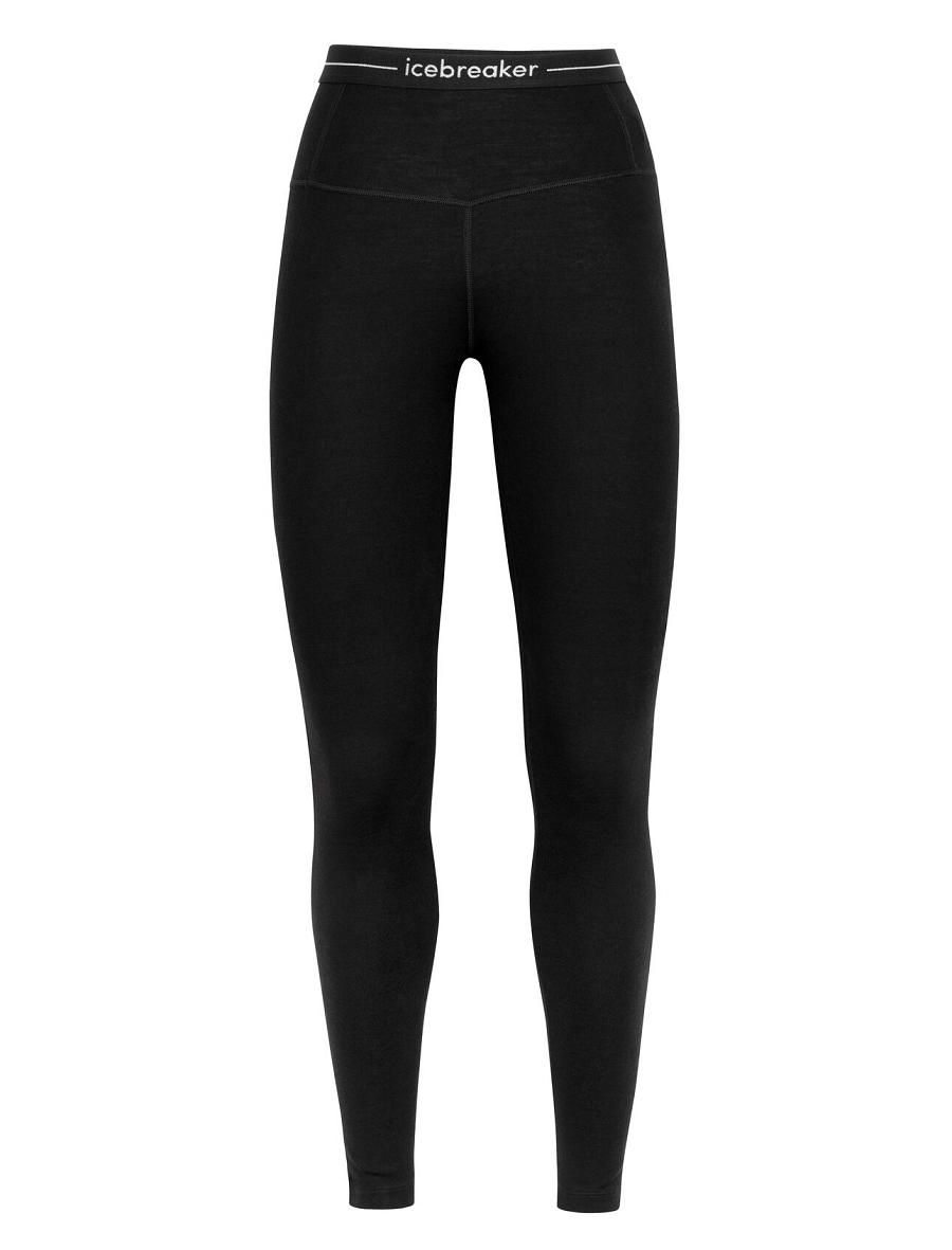 Base Layers Icebreaker Merino 260 Tech High Rise Leggings Damskie Czarne | PL 1095DFMN